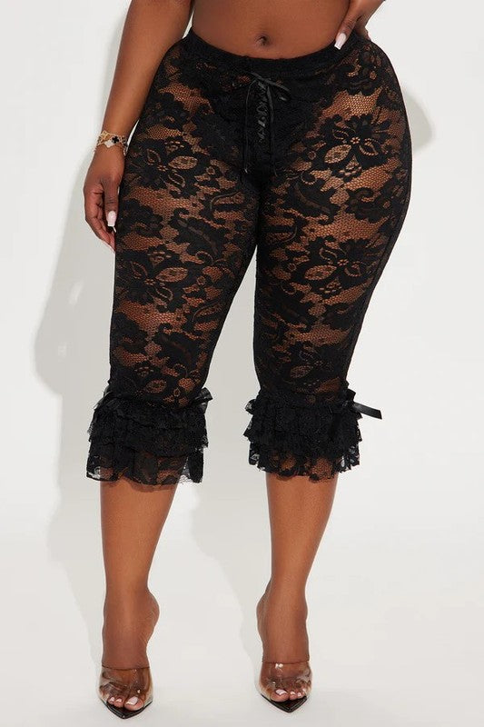 Lace Capri Pants