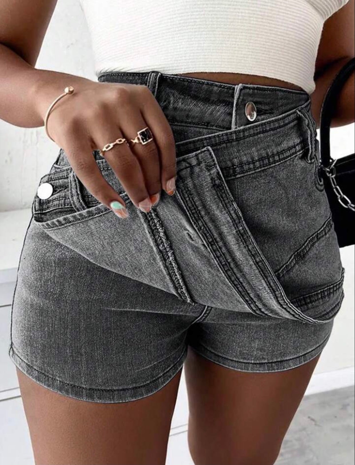 Denim Mini Skort