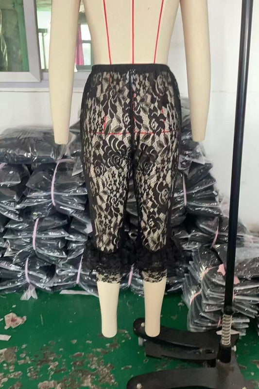 Lace Capri Pants