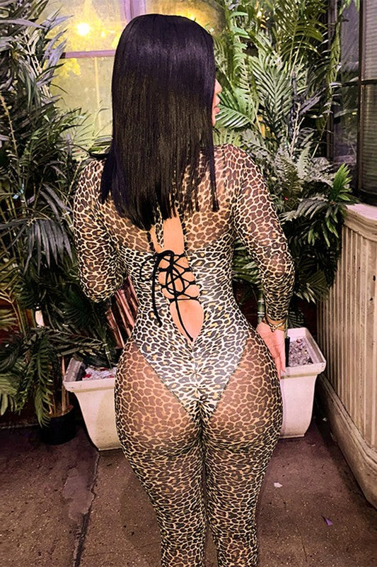 Leopard Print Jumpsuit