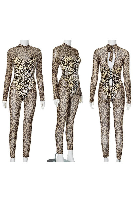 Leopard Print Jumpsuit
