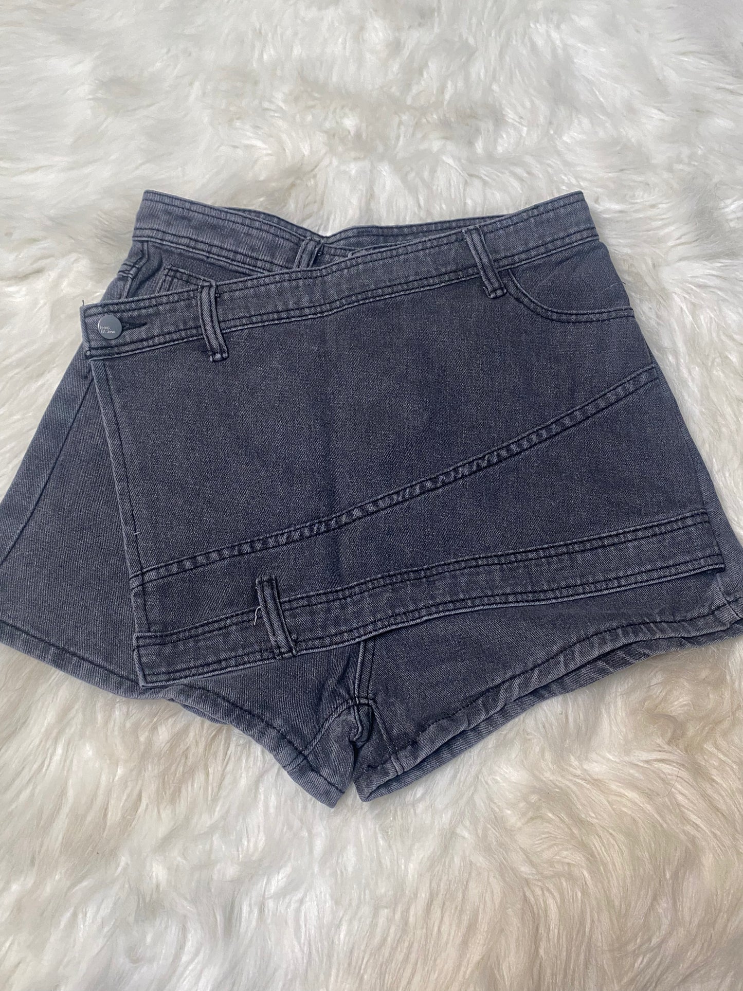 Denim Mini Skort