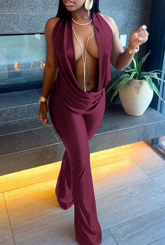 Wine Jumpsuit