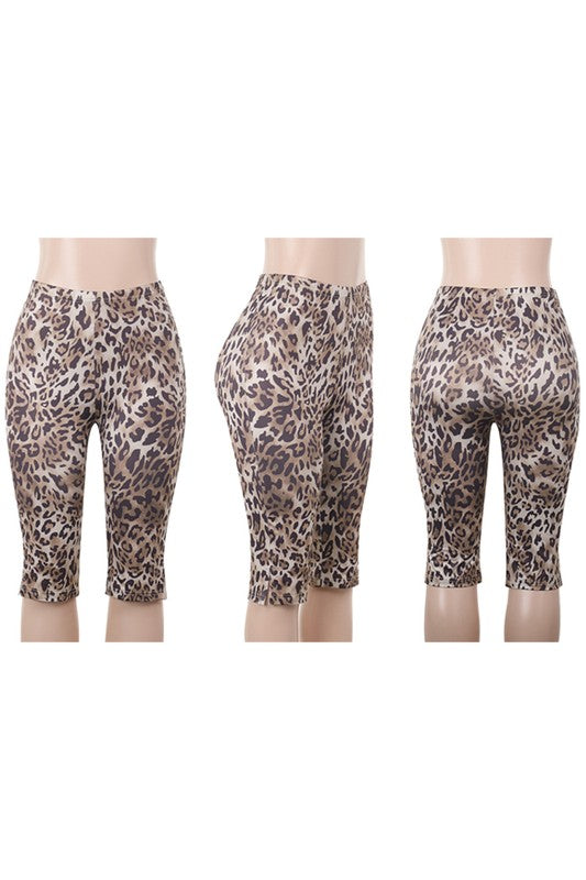 Leopard Capri Pants